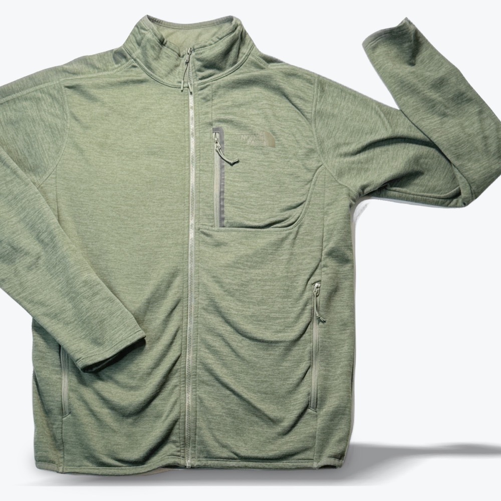 The North Face Full Zip Jacket Canyonlands Green Hiking Utility Medium